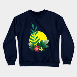 Flowers and the Sun Crewneck Sweatshirt